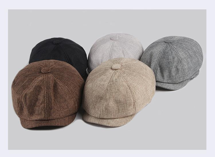 Men's Breathable Linen Golf Cap