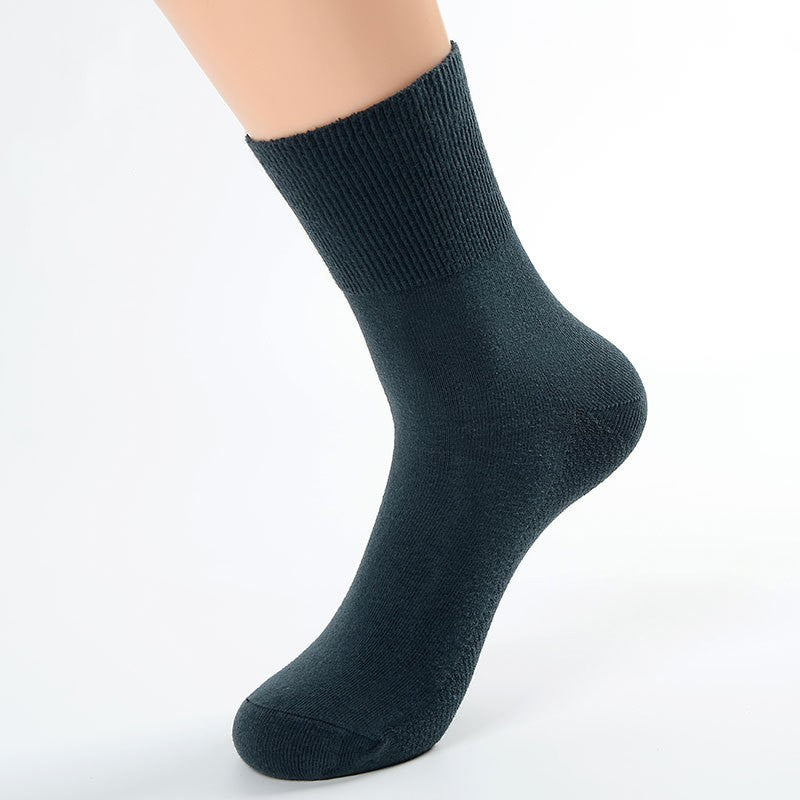 Men's Solid Color Cotton Socks