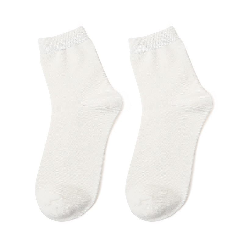 Men's Solid Color Formal Socks