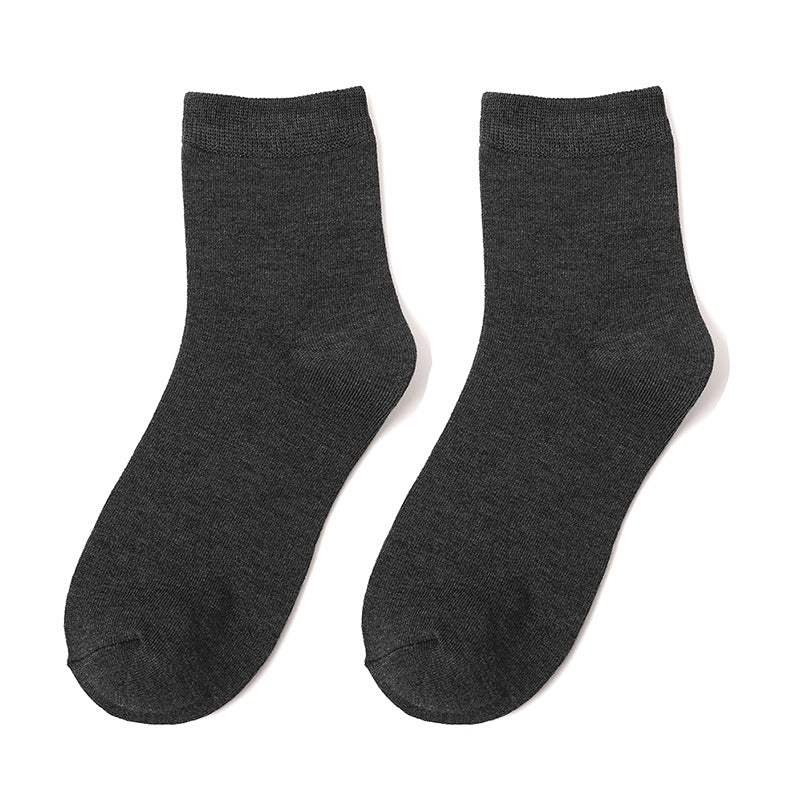 Men's Solid Color Formal Socks