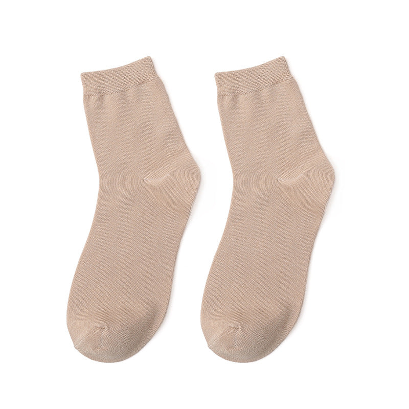 Men's Solid Color Formal Socks