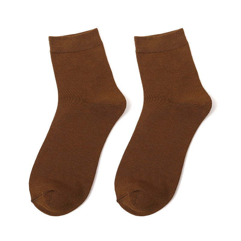 Men's Solid Color Formal Socks
