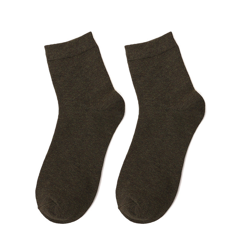 Men's Solid Color Formal Socks