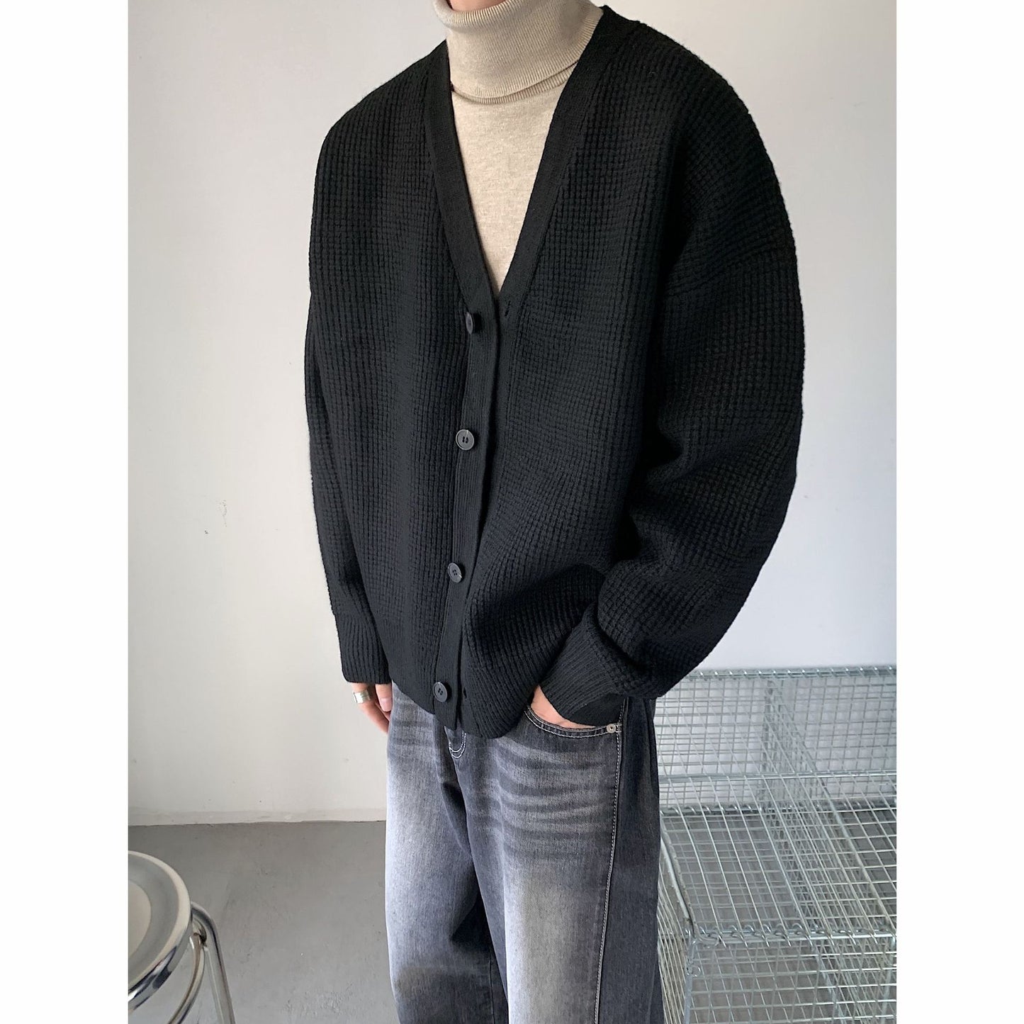 Men's Loose Fit Cardigan