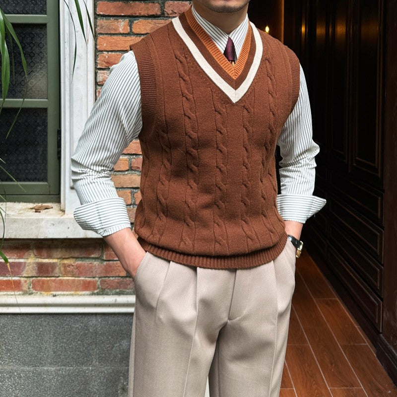 Men's Retro Sweater Vest