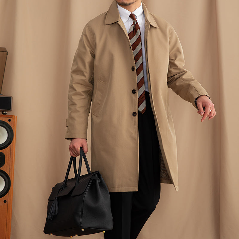 Men's Single Breasted Trenchcoat