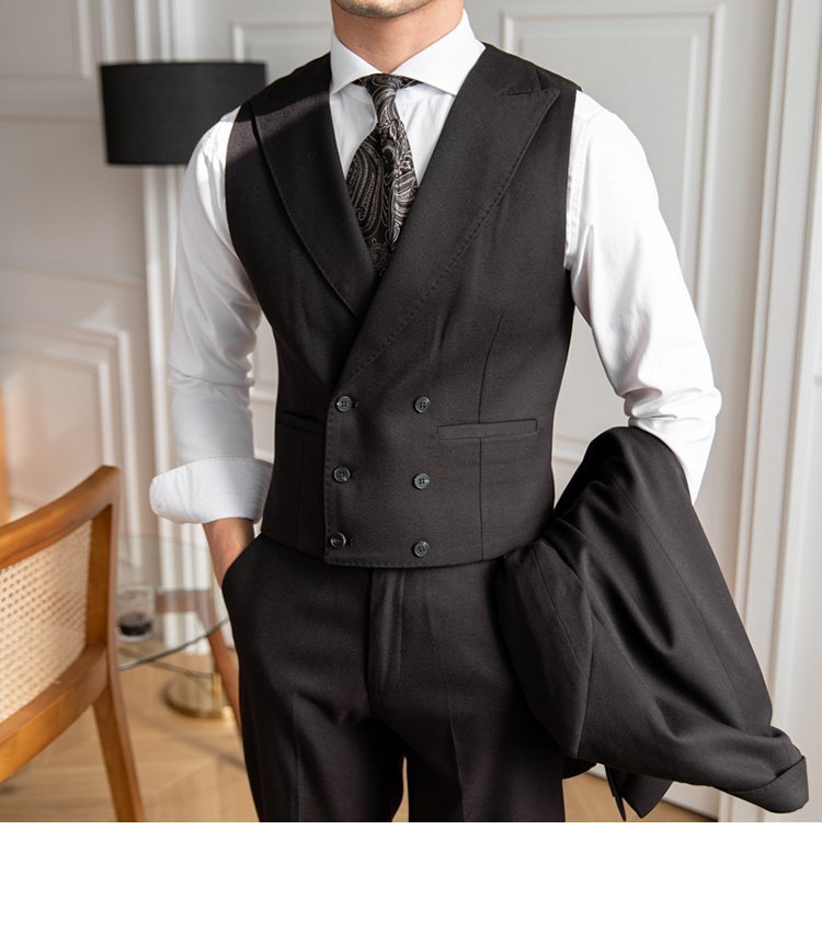 Men's Double Breasted Slim Fit Vest