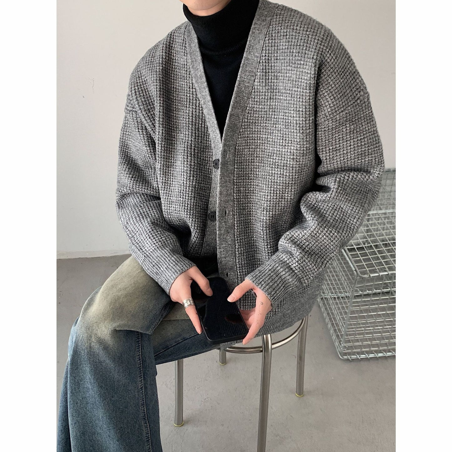 Men's Loose Fit Cardigan