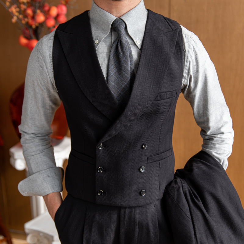 Men's Banquet Style Double Breasted Suit Vest
