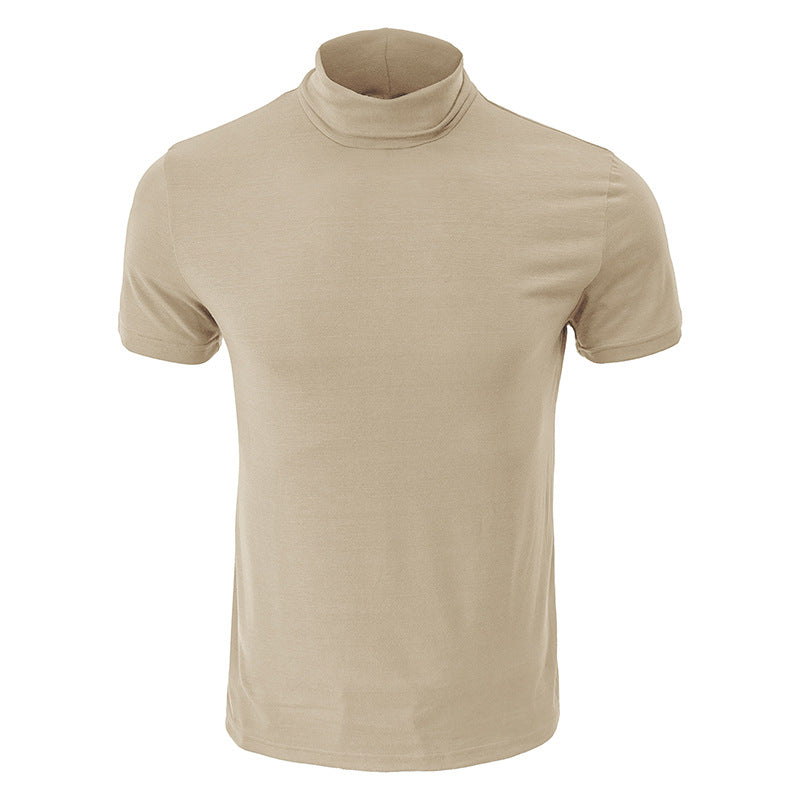 Men's European High Neck T-Shirt
