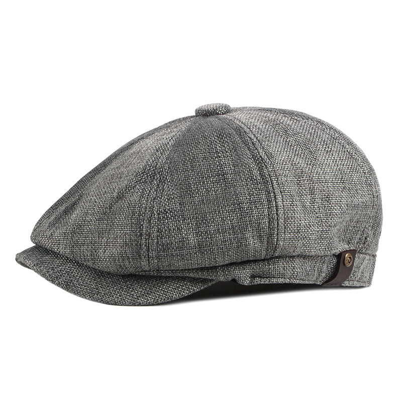 Men's Breathable Linen Golf Cap