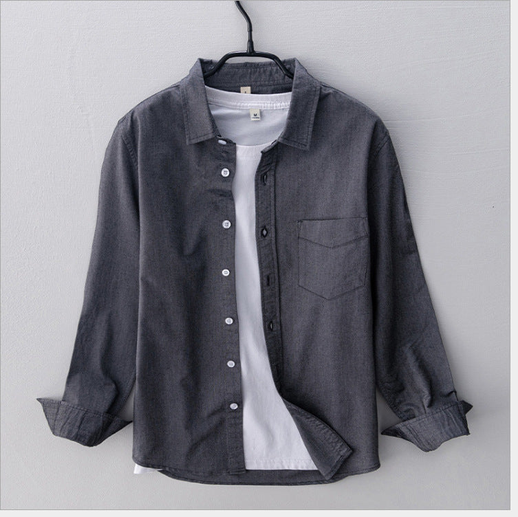 Men's Long Sleeve Oxford Shirt
