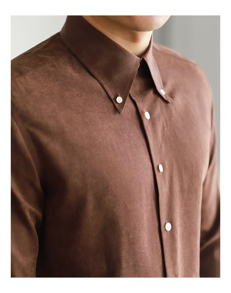 Men's Artistic Button-Up Shirt Men