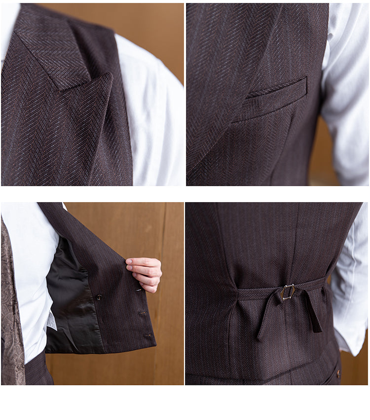 Men's Banquet Style Double Breasted Suit Vest