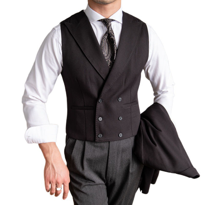Men's Double Breasted Slim Fit Vest