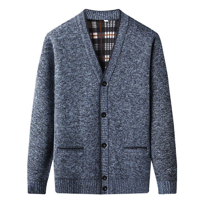 Men's Fleece Lined Cardigan