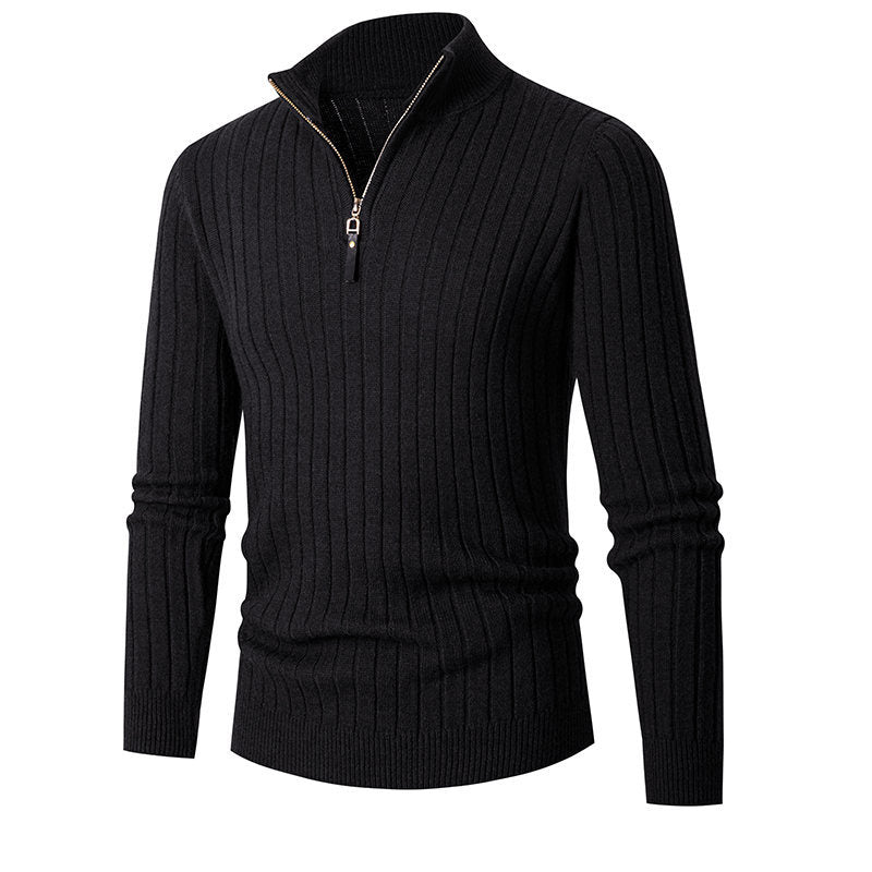 Men's Quarter-Zip Semi Formal Sweater