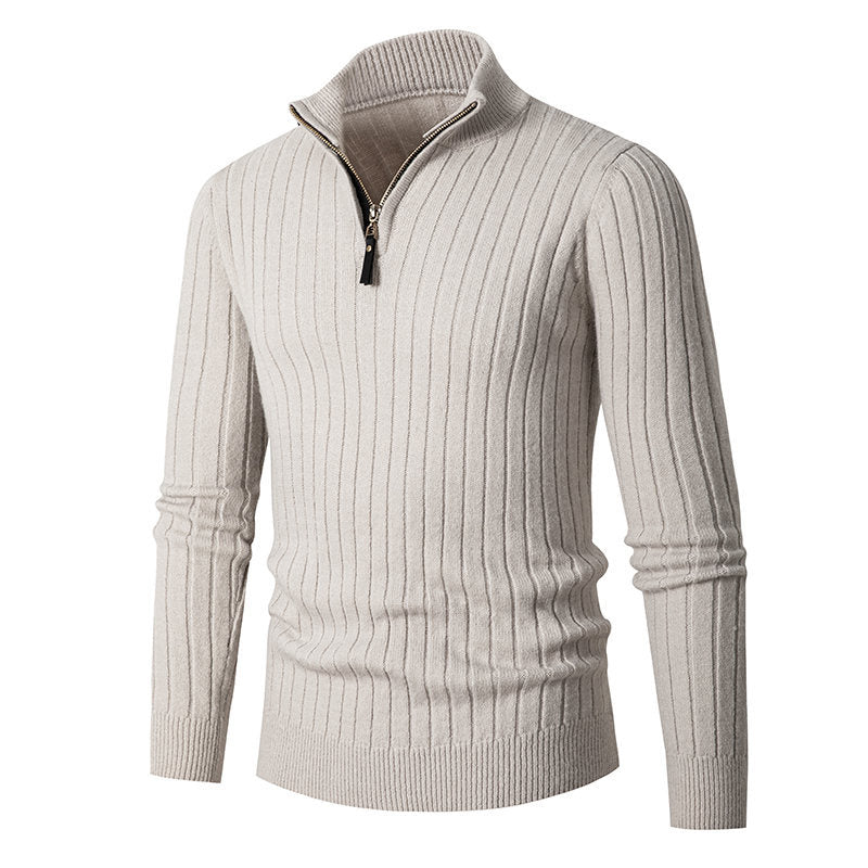 Men's Quarter-Zip Semi Formal Sweater
