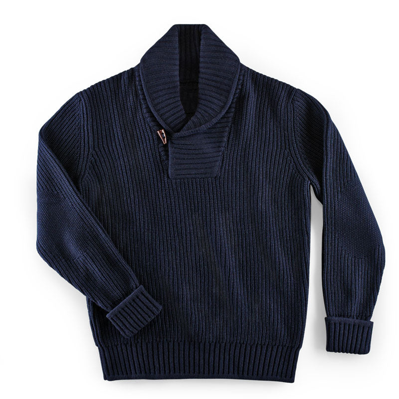 Men's Shawl Collar Pullover Sweater