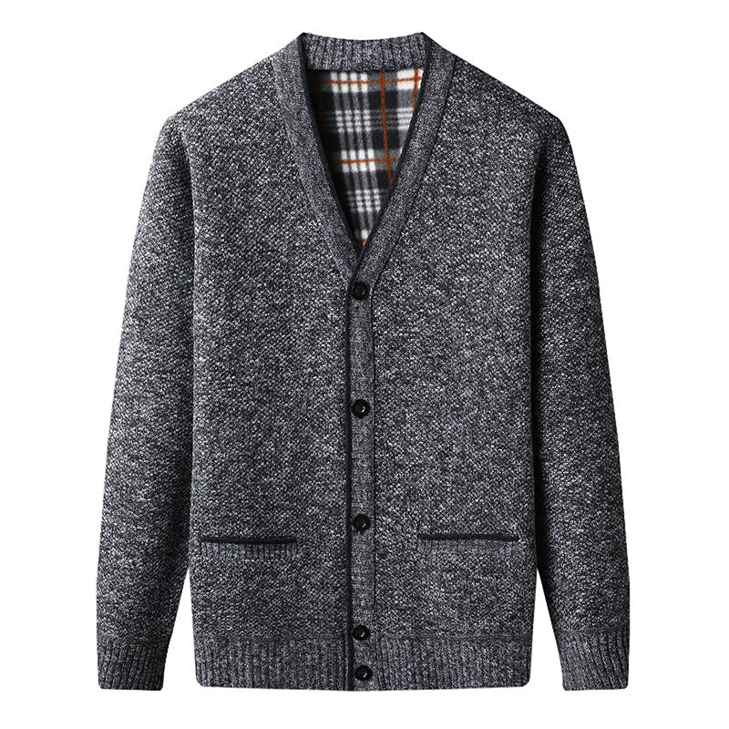 Men's Fleece Lined Cardigan