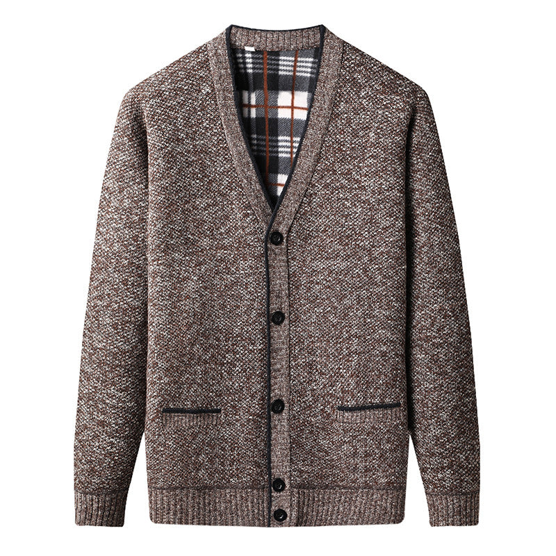 Men's Fleece Lined Cardigan
