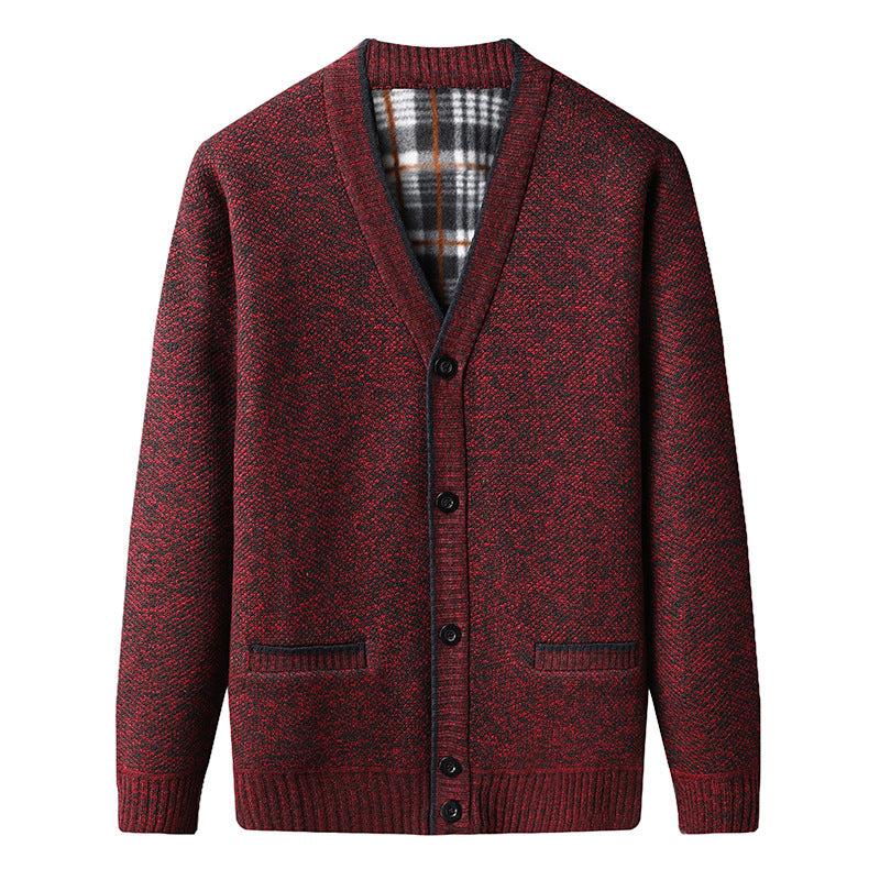 Men's Fleece Lined Cardigan