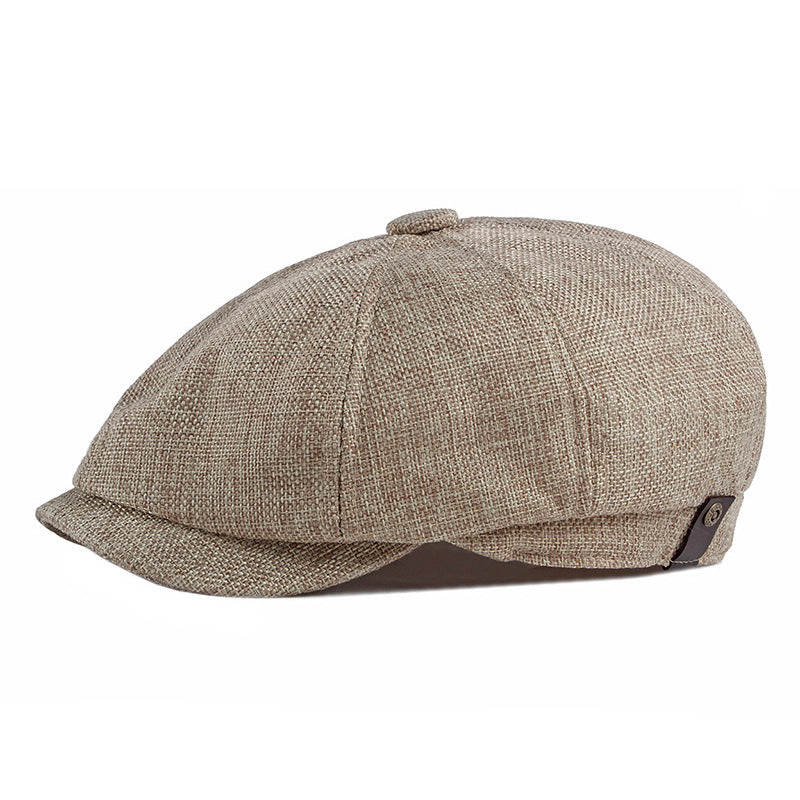 Men's Breathable Linen Golf Cap