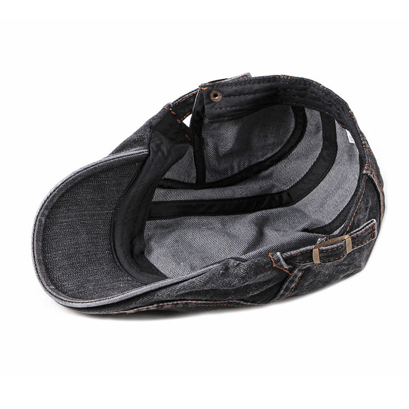 Men's Washed Denim Beret