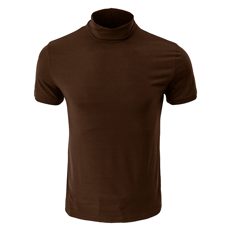 Men's European High Neck T-Shirt