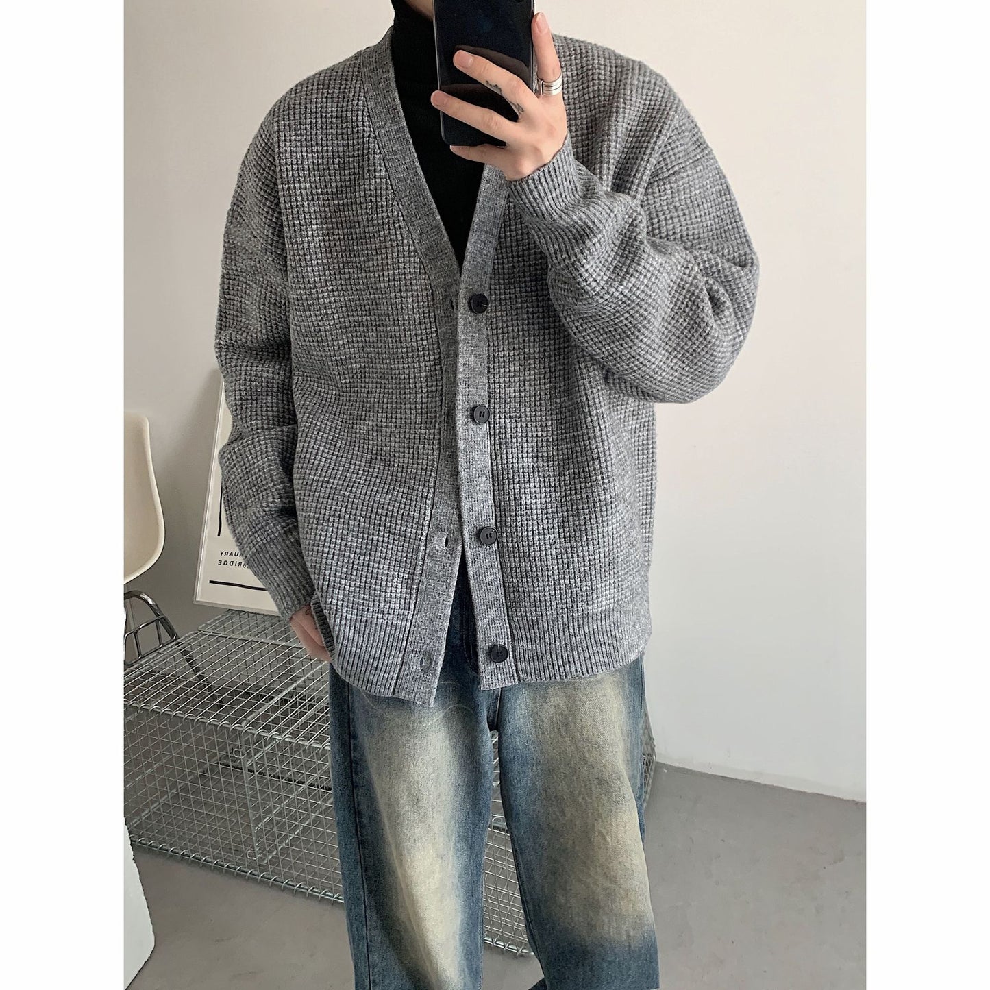 Men's Loose Fit Cardigan