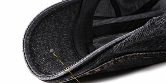 Men's Washed Denim Beret
