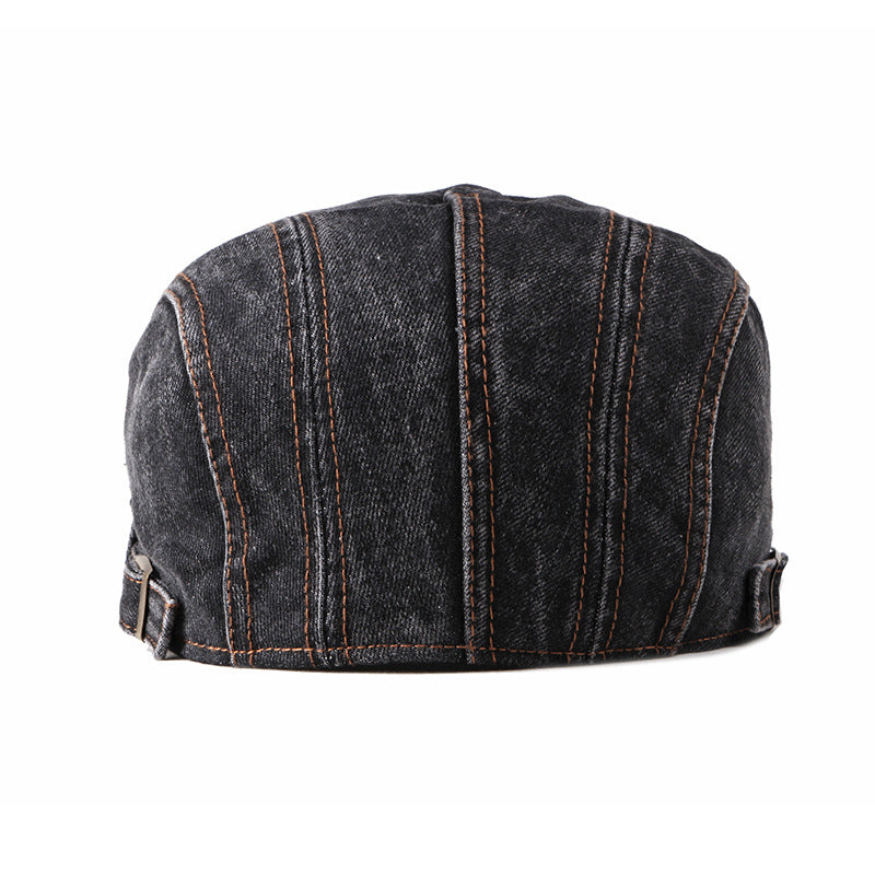Men's Washed Denim Beret