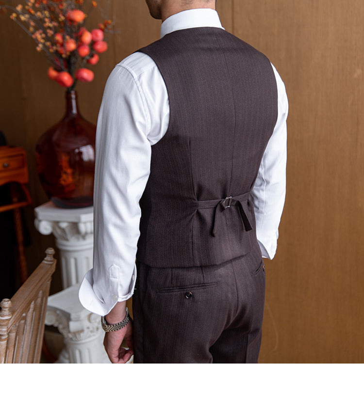 Men's Banquet Style Double Breasted Suit Vest