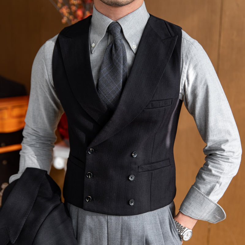 Men's Banquet Style Double Breasted Suit Vest