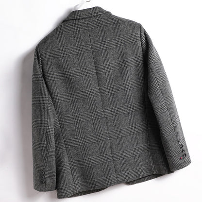 Men's Wool Patterened Suit Blazer