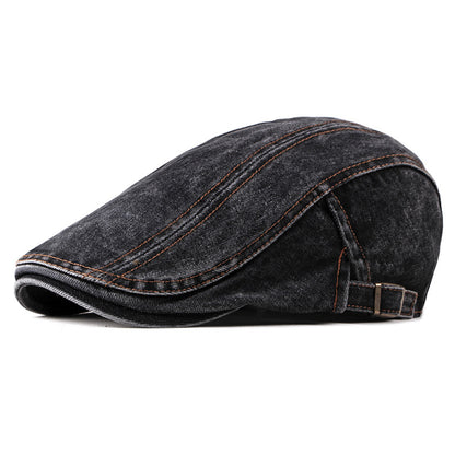 Men's Washed Denim Beret