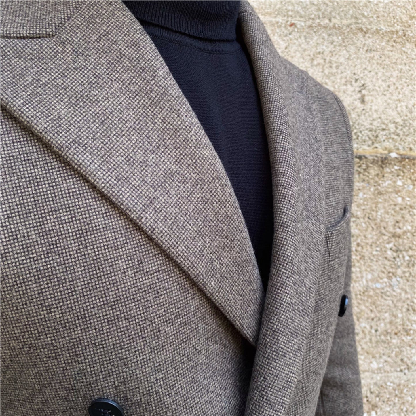 Woolen Warm Double Breasted Suit Jacket