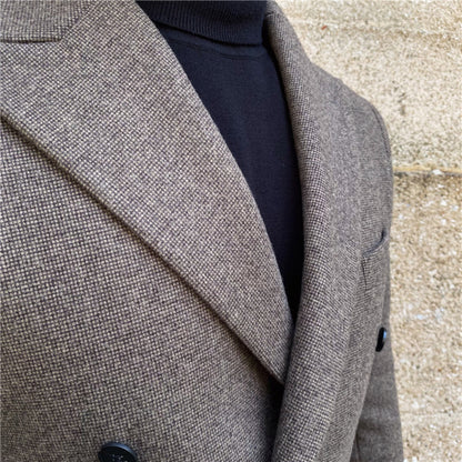 Woolen Warm Double Breasted Suit Jacket