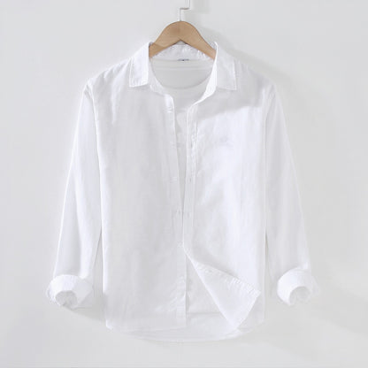 Men's Linen Button-Up Shirt
