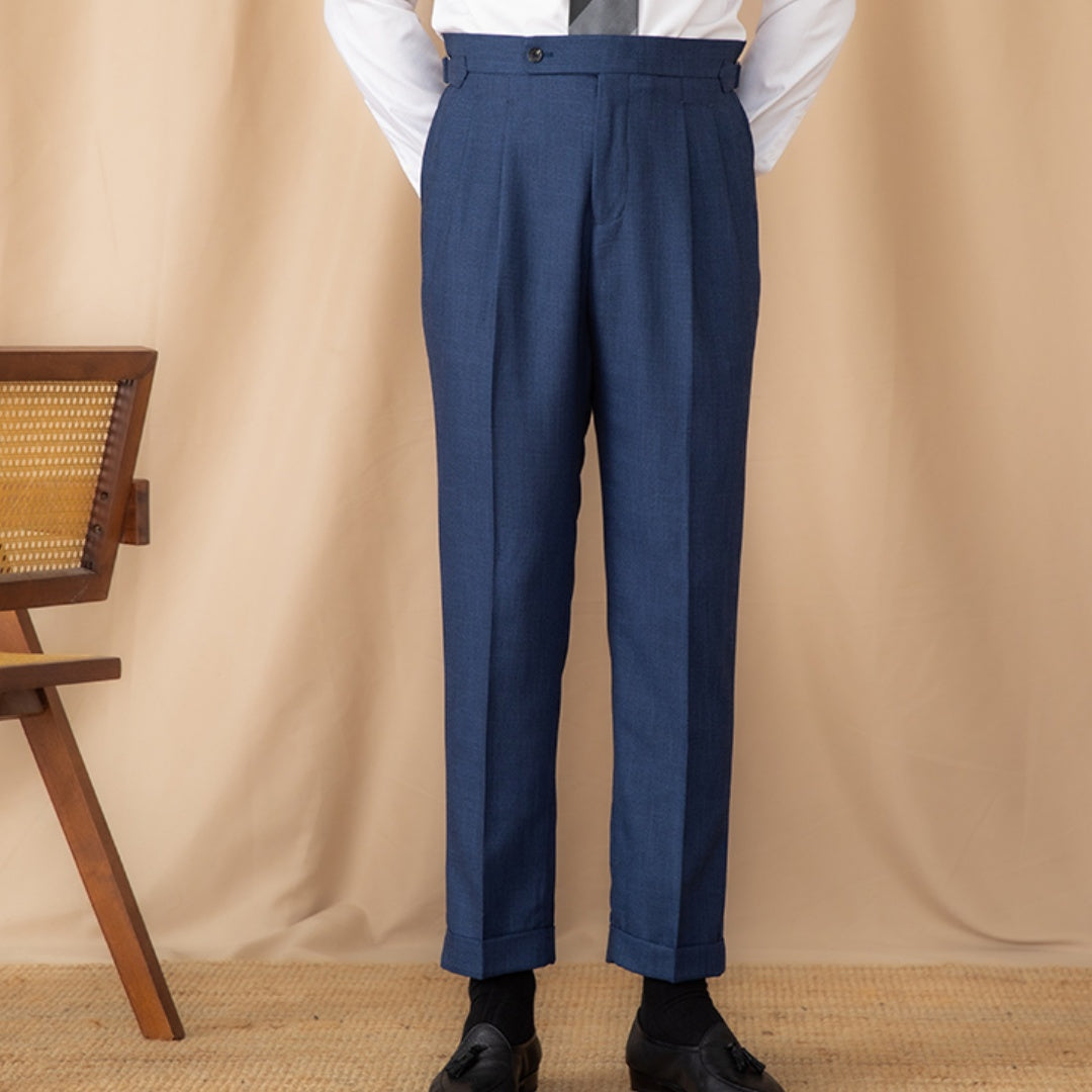 Men's High-Waisted Trousers