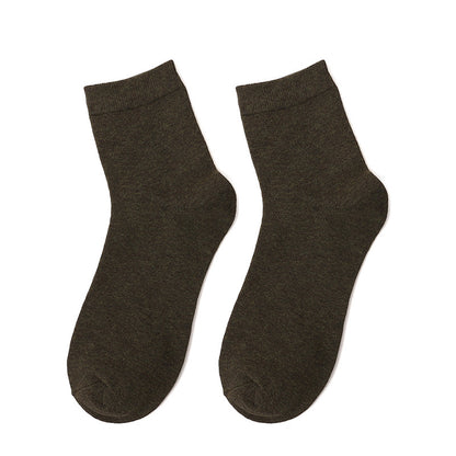 Men's Solid Color Formal Socks