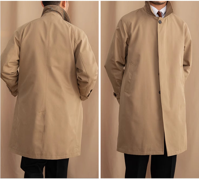 Men's Single Breasted Trenchcoat