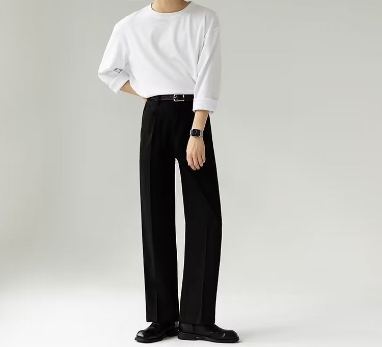 Men's Straight Loose Dress Slacks