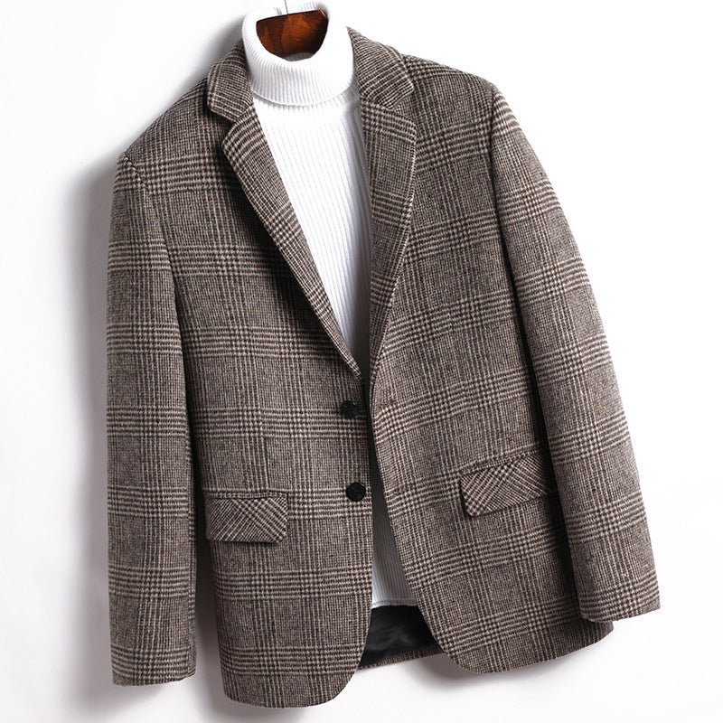 Men's Wool Patterened Suit Blazer