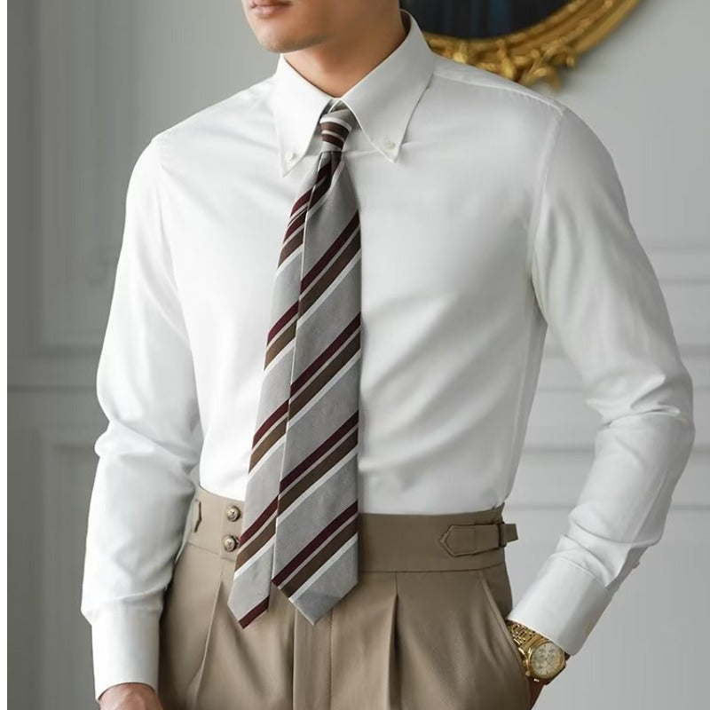 Men's Artistic Button-Up Shirt Men