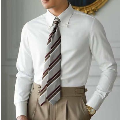 Men's Artistic Button-Up Shirt Men