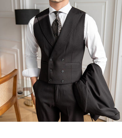 Men's Double Breasted Slim Fit Vest