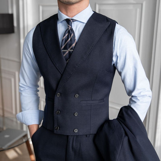 Men's Double Breasted Slim Fit Vest
