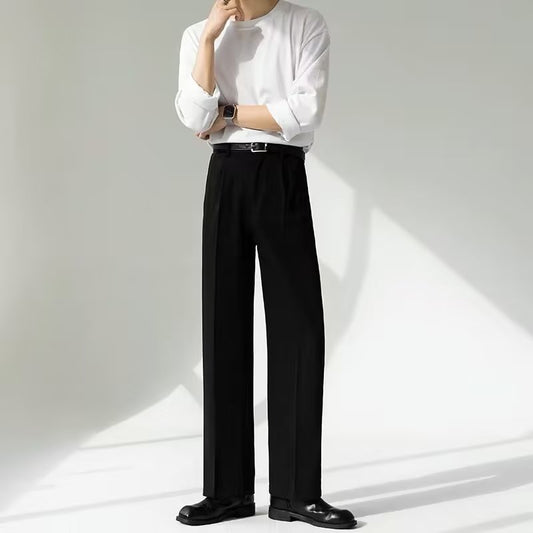 Men's Straight Loose Dress Slacks