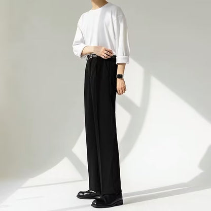 Men's Straight Loose Dress Slacks